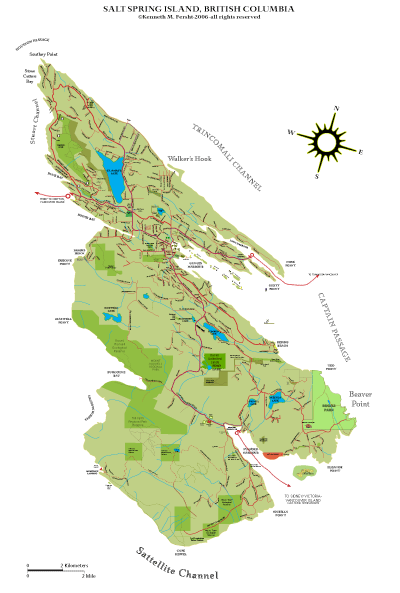 Salt Spring Island Location